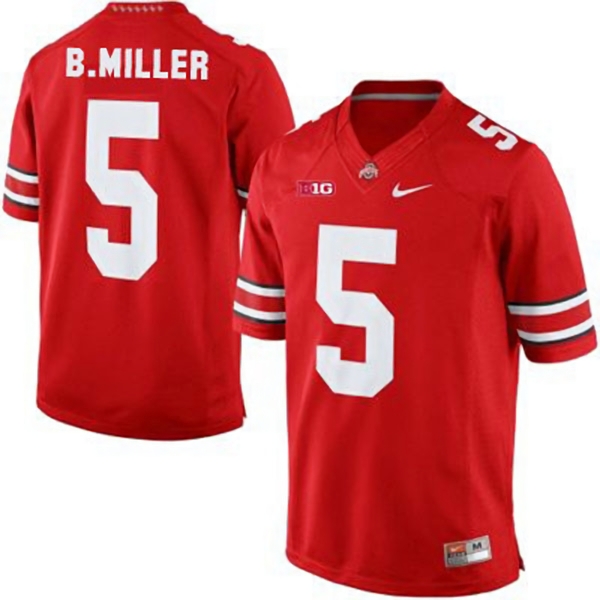 Ohio State Buckeyes Youth NCAA Braxton Miller #5 Red College Football Jersey FQO1249AL